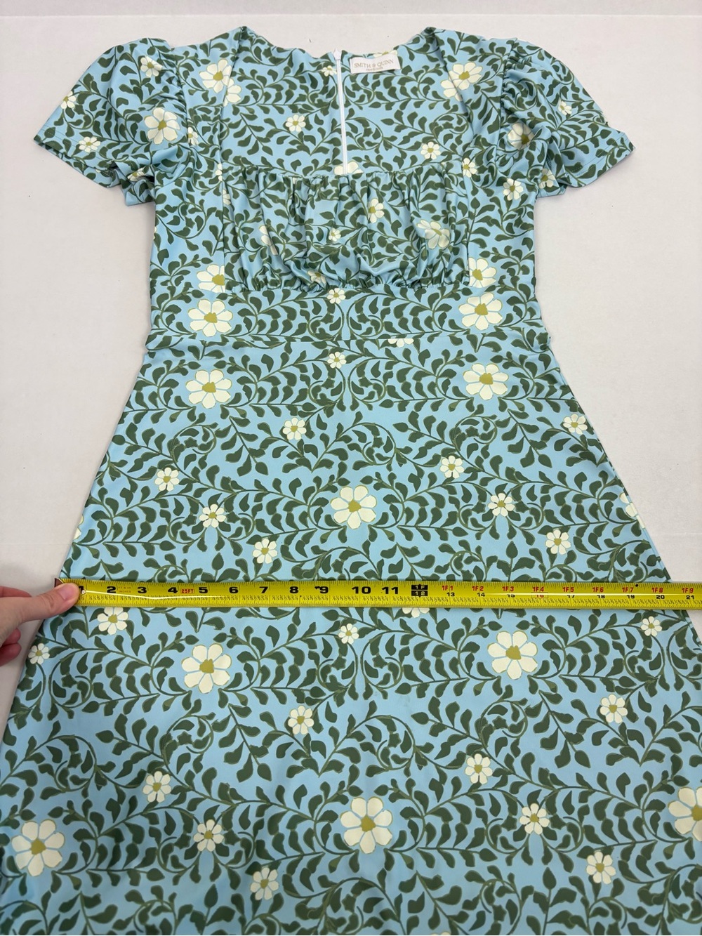 Smith & Quinn Floral Square Neck Midi Dress Size M - Picture 11 of 12